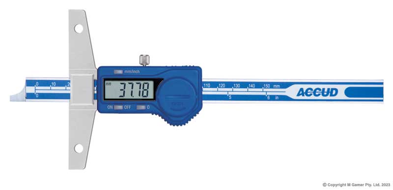 150mm Digital Depth Caliper With Holes